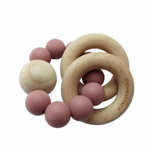 Chewies & more Beißring/ Rassel Basic, Blush
