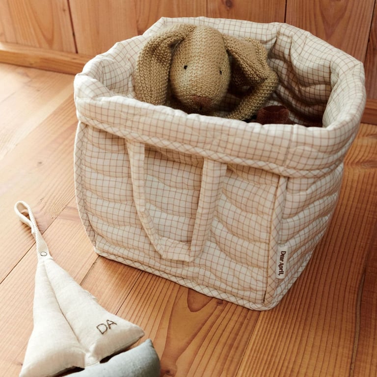 Dear April Aufbewahrungskorb Ami, Mini Check, Lifestylebild