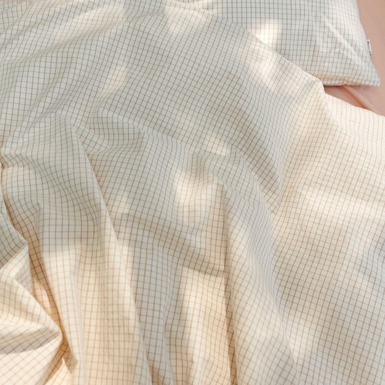 Dear April Erwachsenen Bettwäsche, Mini Check (135 x 200 cm) Lifestylebild