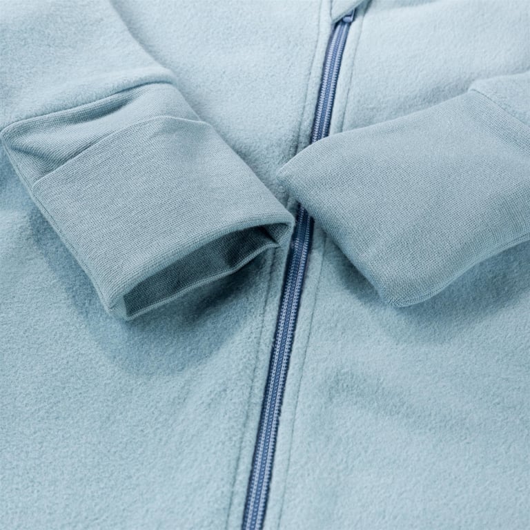 Hofbrucker Baby Schlafsack mit Füßen Milo, taubenblau 1