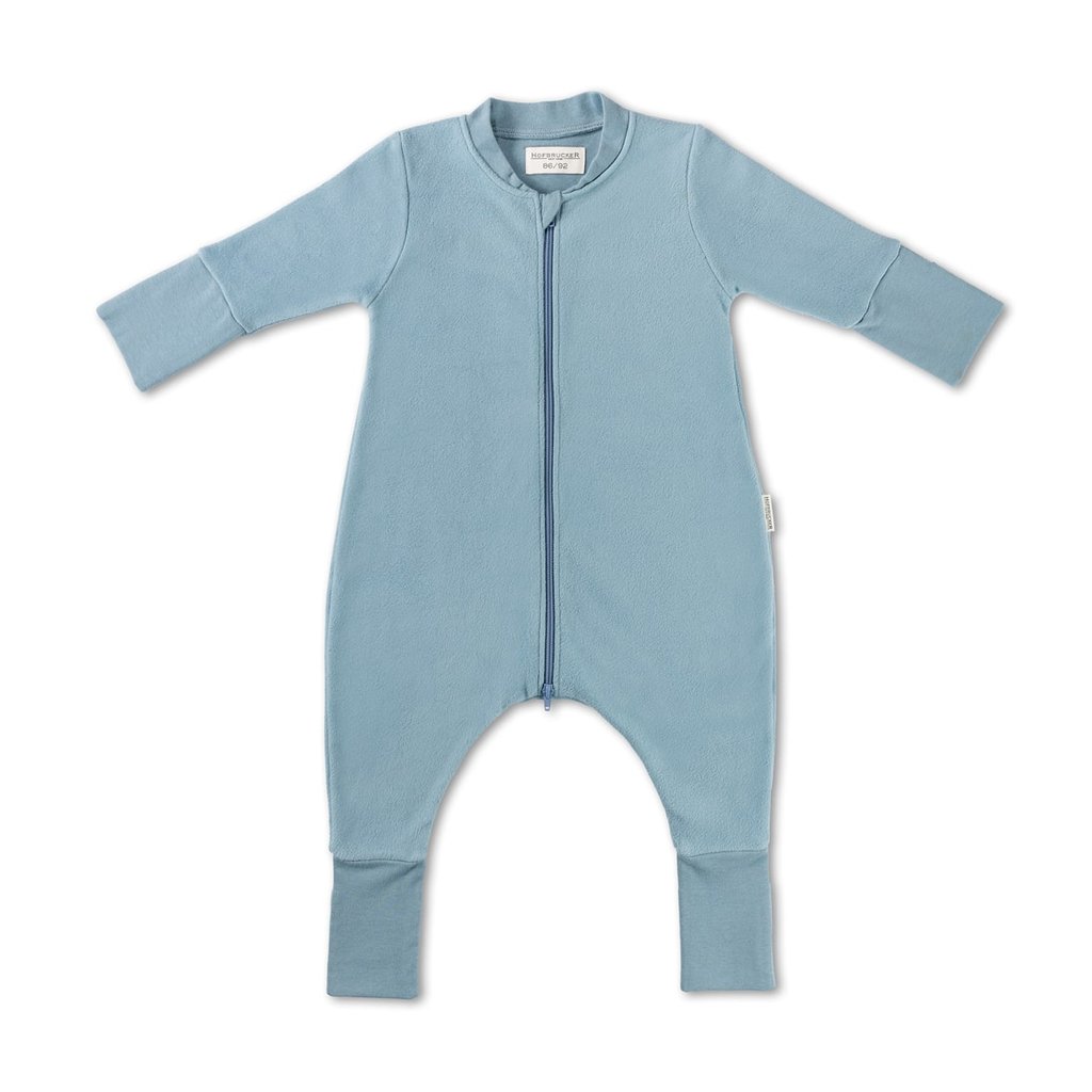 Hofbrucker Baby Schlafsack mit Füßen Milo, taubenblau