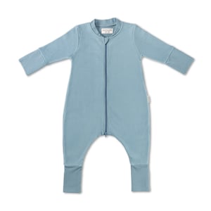 Hofbrucker Baby Schlafsack mit Füßen Milo, taubenblau