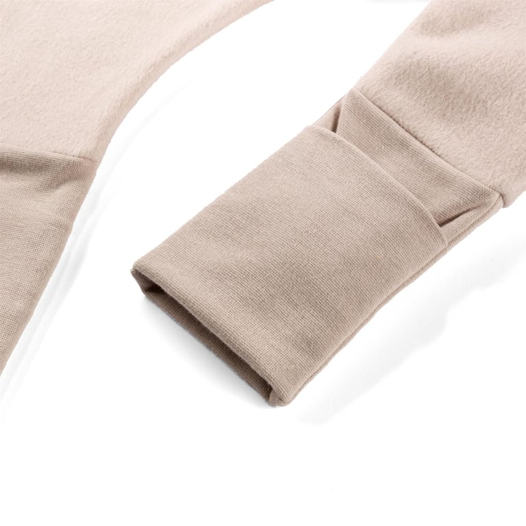 Hofbrucker Baby Schlafsack mit Füßen Milo, taupe 1