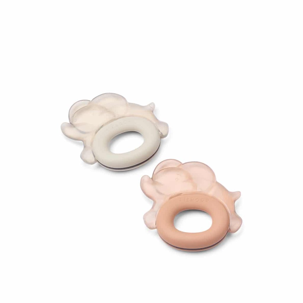 Liewood Cooling Teether Rita Elephant (2er-Pack), Pale tuscany/ Sandy