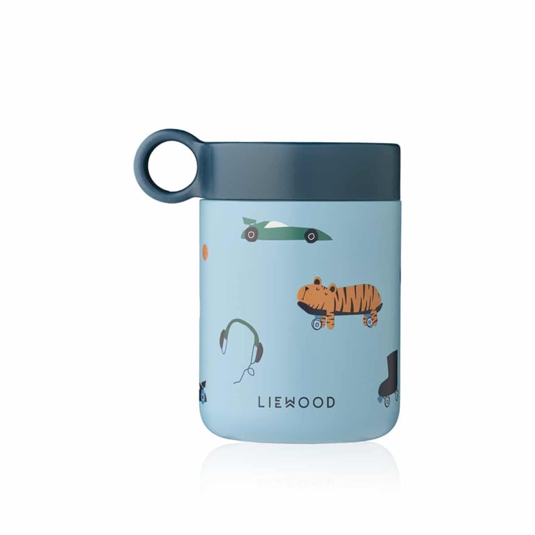 Liewood Food Jar Kiani Fun/ Beach blue
