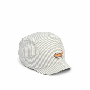 Liewood Sonnen-Cap Soft Seersucker Theon, Peppermint/ Sandy