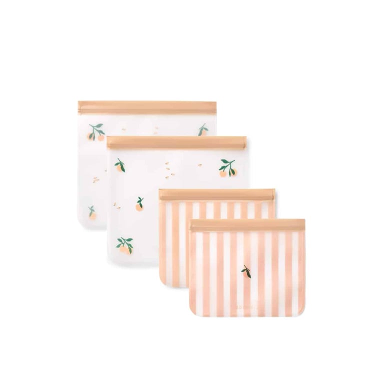 Liewood Wiederverwendbare Food Bags 4er-Pack, Peach/ Sea shell