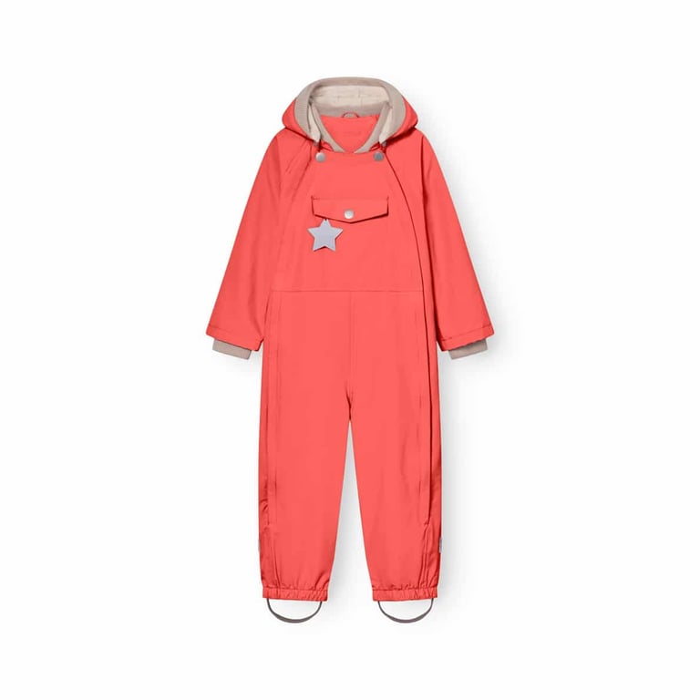 Mini a ture Spring Coverall Matwisto Fleece gefüttert, Paprika Red