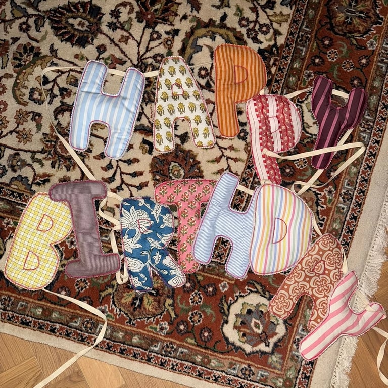 Wollbebi x Friedalovesemil Girlande Happy Birthday