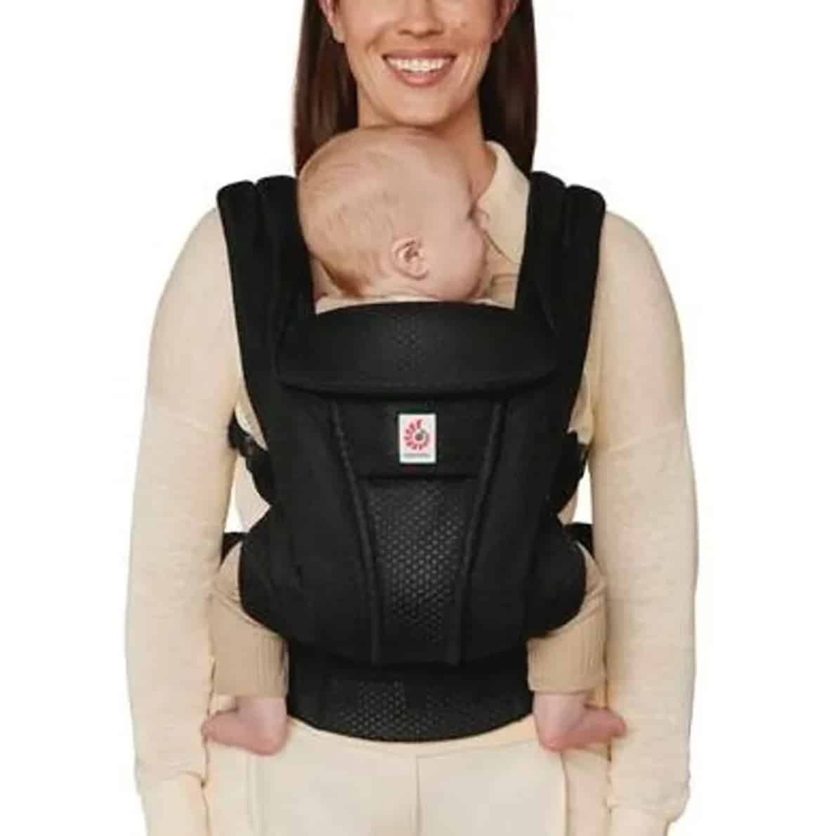 Ergobaby Mesh Omni Deluxe Babytrage, Black
