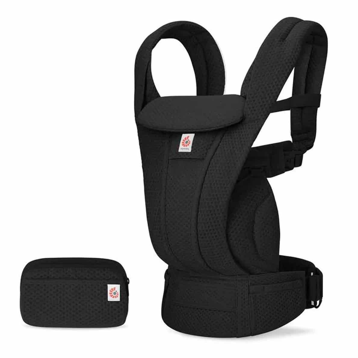 Ergobaby Mesh Omni Deluxe Babytrage, Black