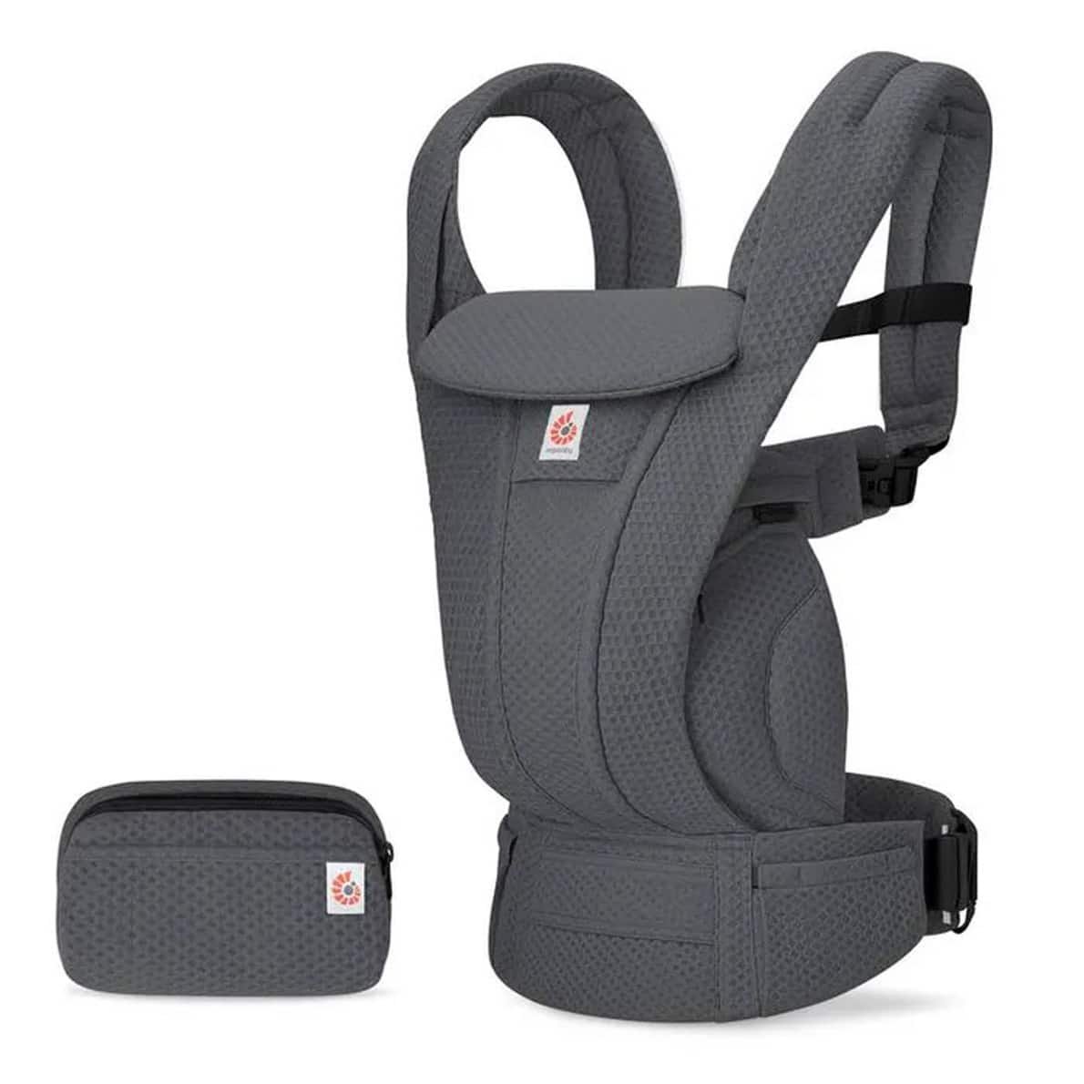Ergobaby Mesh Omni Deluxe Babytrage, Graphite Grey
