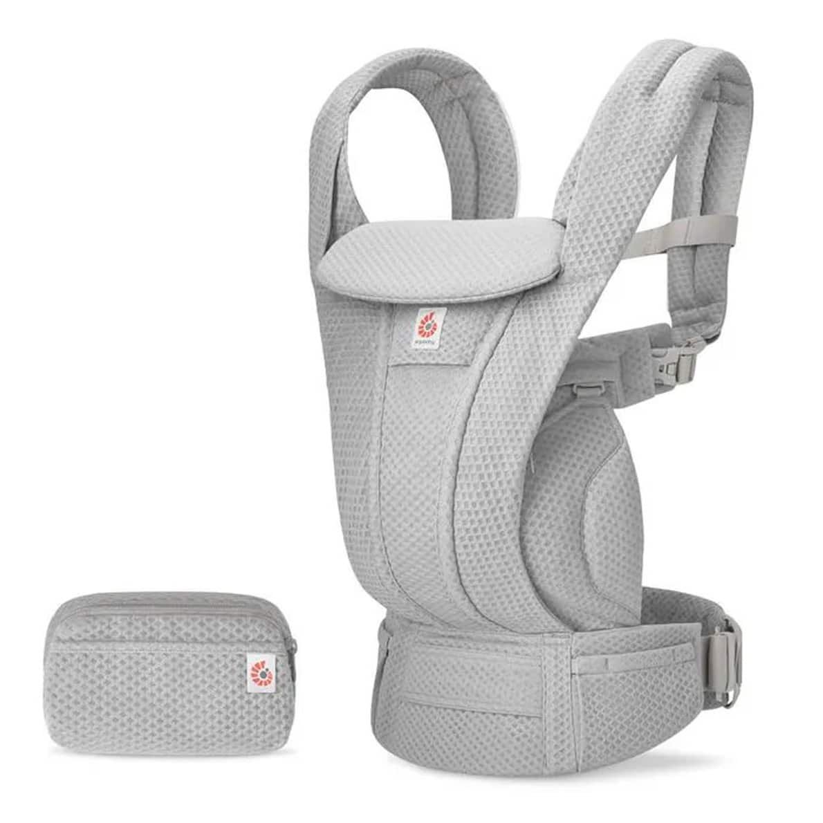 Ergobaby Mesh Omni Deluxe Babytrage, Pearl Grey