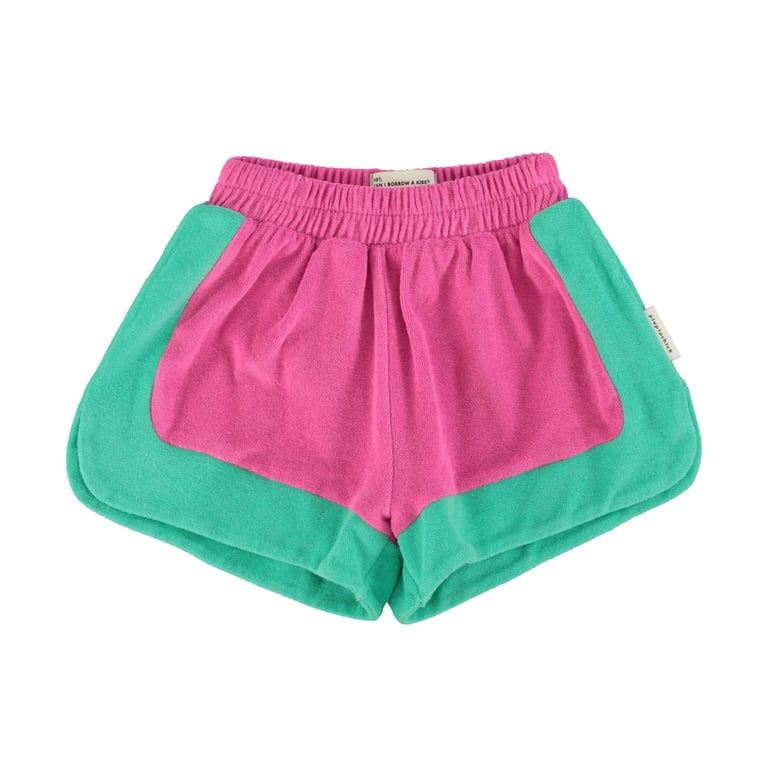 Piupiuchick Shorts, fuchsia & green