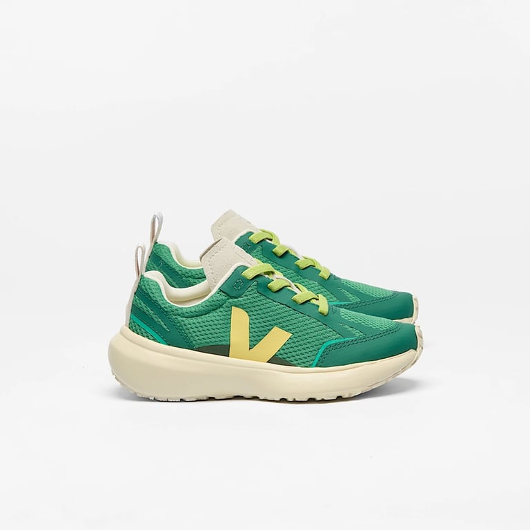 Veja Kinderschuhe Canary Alveomesh, Emeraude Mimosa Golf