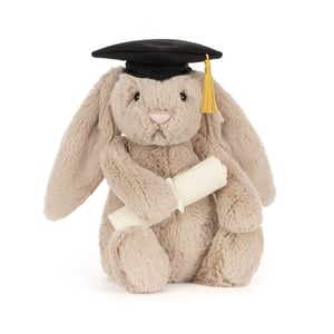 Jellycat Kuscheltier Bashful Bunny im Graduation-Outfit