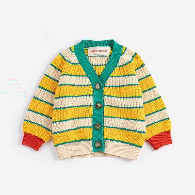 Bobo Choses Cardigan Streifen, multicolor