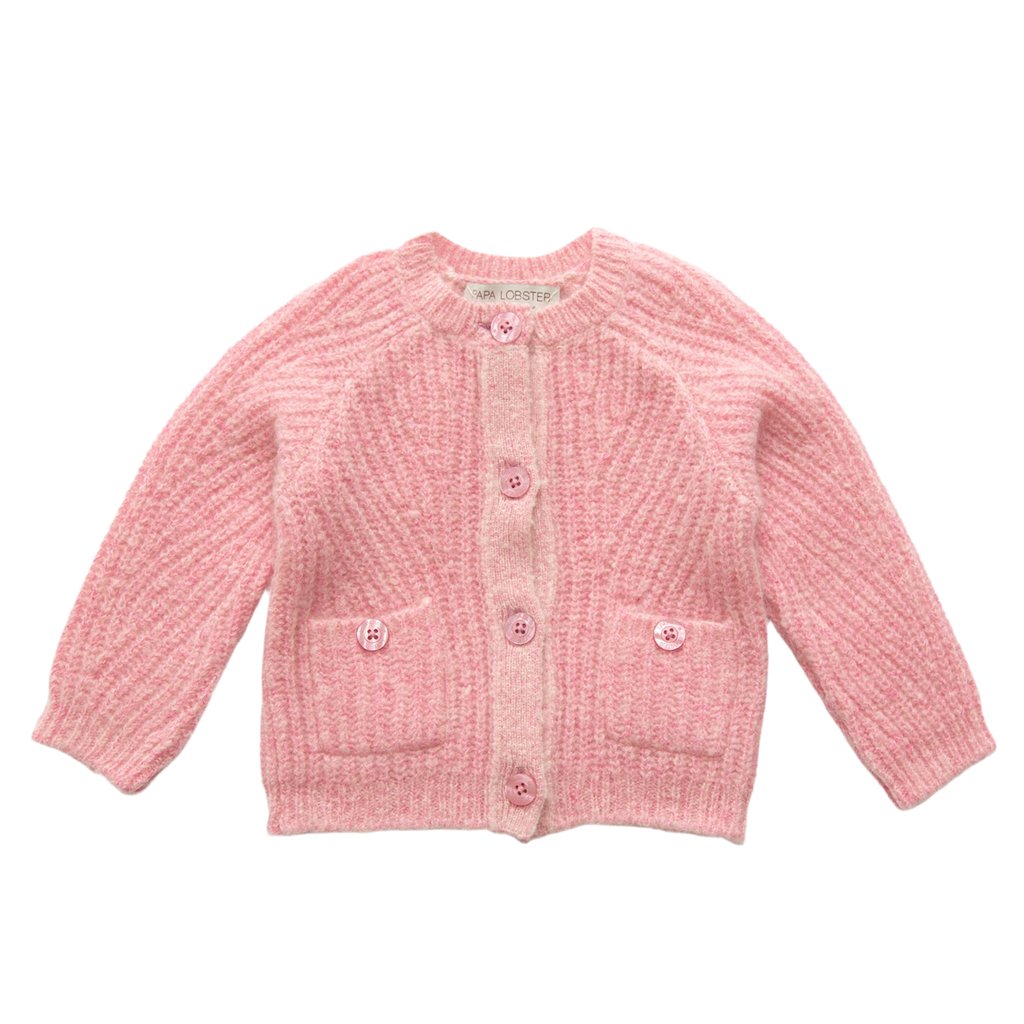 Papa Lobster Cardigan Strickjacke Julianne, koral