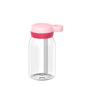 Mepal Trinkflasche Campus mit Trinkhalm 450 ml, cool pink