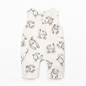 Play up Printed Leinen Jumpsuit, Bio Resin