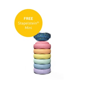 Stapelstein® Spring Special Mini Rainbow pastel (mit Mini + Spielideen gratis)