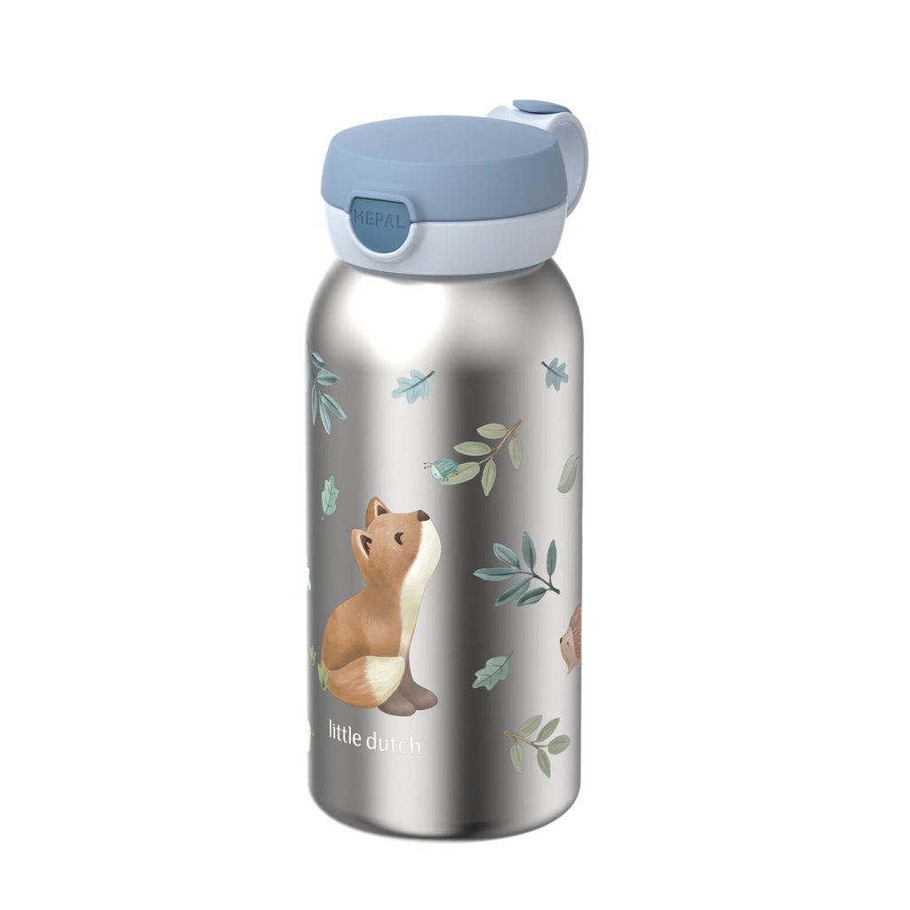 Mepal Thermoflasche Campus mit Klappdeckel 500 ml, Little Dutch Forest Friends