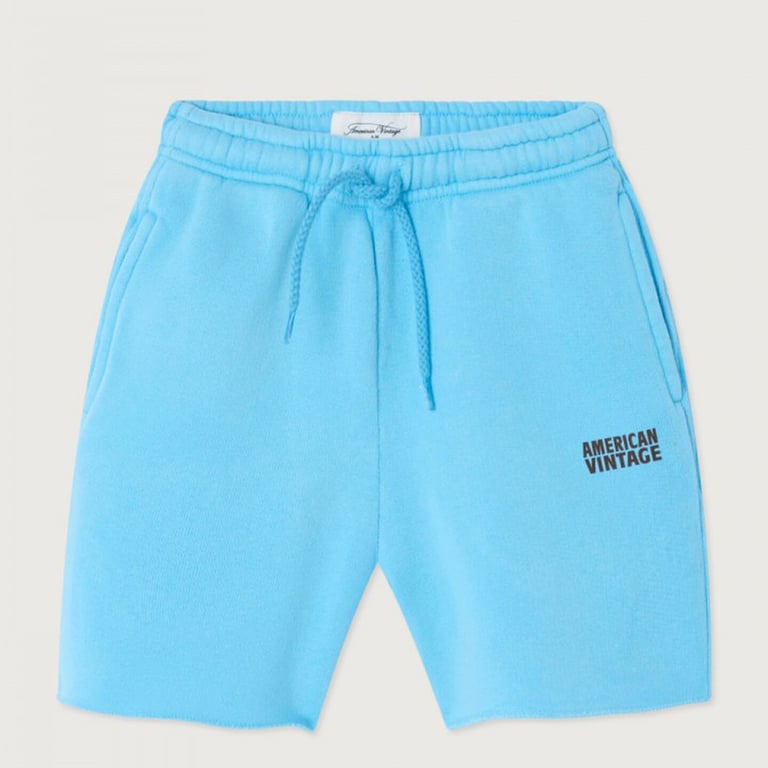 American Vintage Shorts Izubird, bleu ciel vintage
