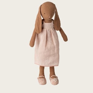 Maileg Hase, Größe 3 - Schokoladenbraun- Kleid und Schuhe