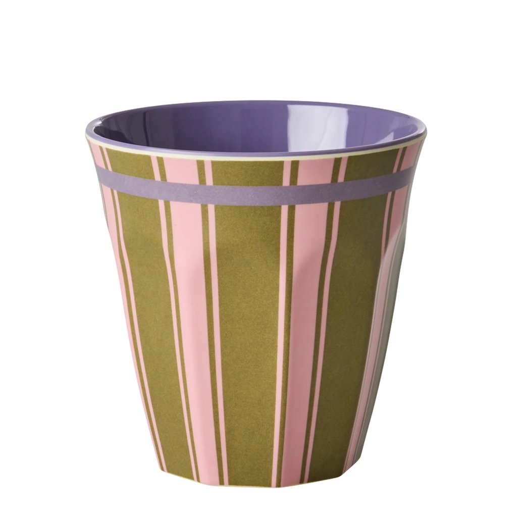 Rice Melamin Medium Becher, Stripe Delight Print