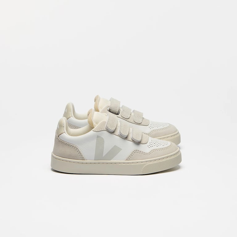 Veja Kinderschuhe V90 Leather, White Natural