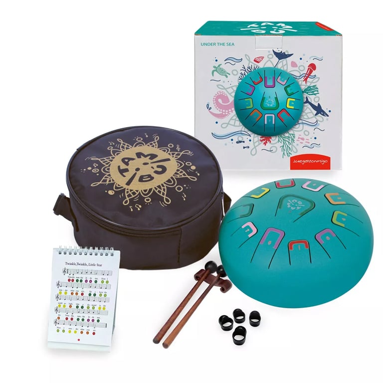 JH-products Musikinstrument Tambu (Ø 20cm) turquoise matt