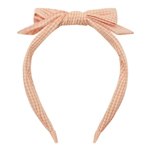 Mimi & Lula Haarreif Peach Gingham Edie Bow Alice