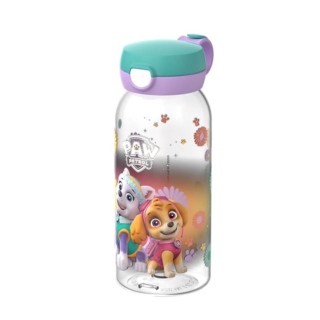 Mepal Trinkflasche Campus mit Klappdeckel 600 ml, Paw Patrol Girls