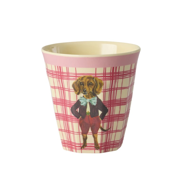 Rice Melamin Kleiner Becher mit Nathalie Lété Prints, Dachser Dog 1