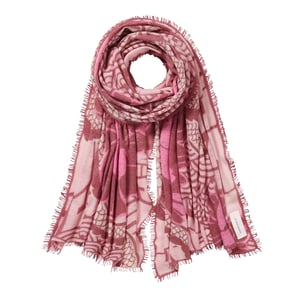 Purschoen Kaschmir Schal Tokyo Garden dirty rose fog rose bedruckt
