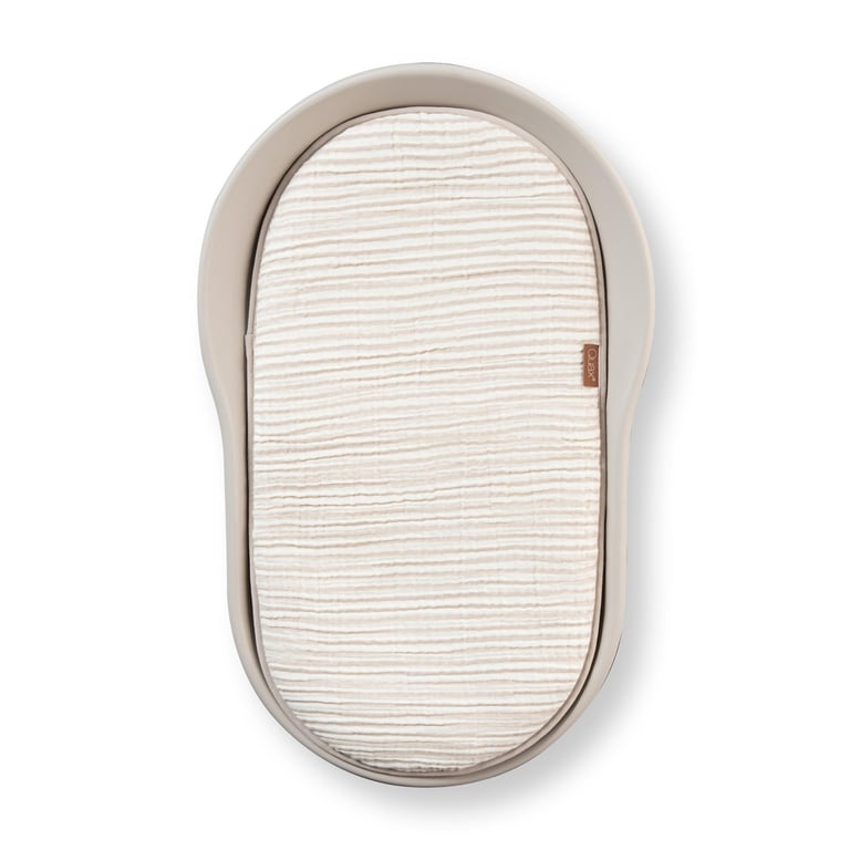 Quax Mamee Inlay Cushion, Natural Collection Stripes