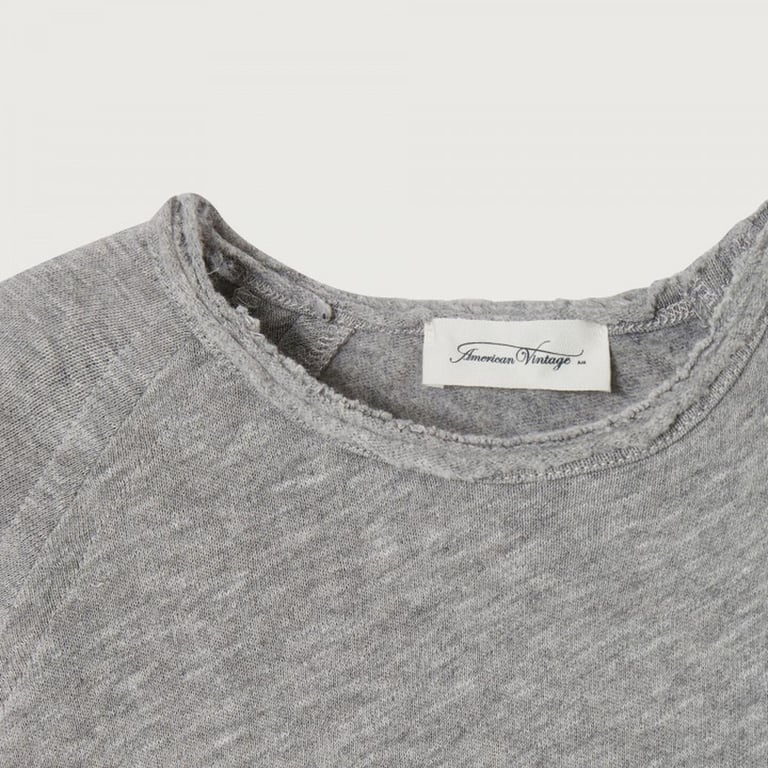 American Vintage Langarm-Shirt Sonoma, gris chine 1