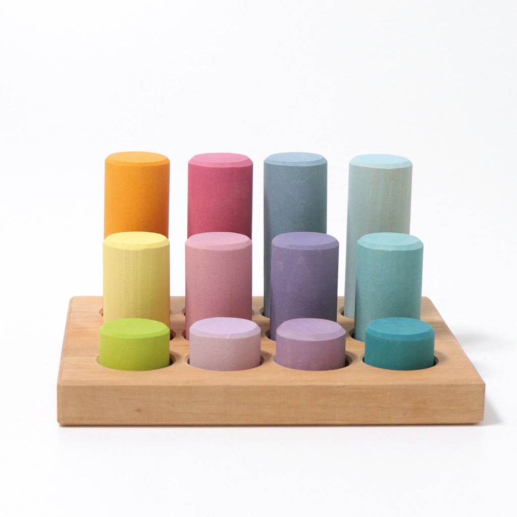 Grimm's Steckspiel Kleine Walzen Pastell