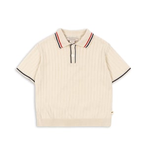 Konges Sløjd Strick Poloshirt, Almond Milk