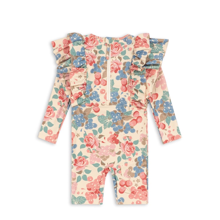 Konges Sløjd Schwimm-Onesie Manuca Frill, Bloomiegrape 1