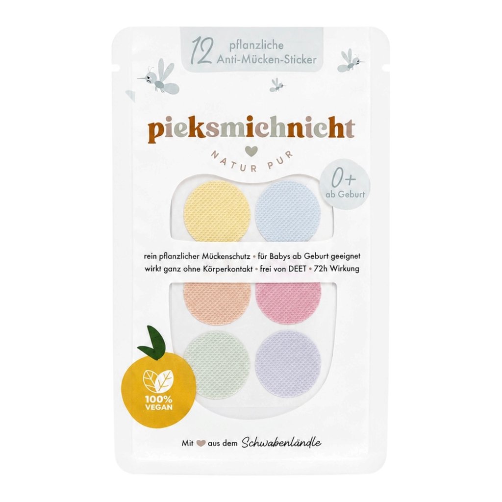 Pieksmichnicht Anti-Mücken Sticker (12er Set) Confetti Edition