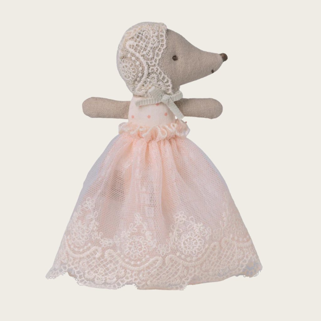 Maileg Baby Maus im Kleid – Powder