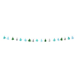 Rice Kleine Papier-Girlande, Blau