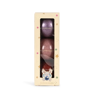 Konges Sløjd Glitzer Bälle (3er Pack), Red
