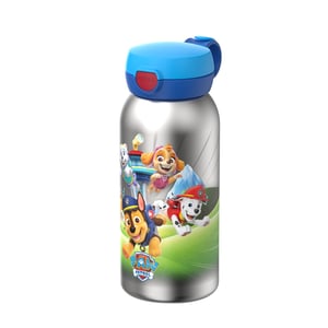 Mepal Edelstahl Trinkflasche Campus mit Klappdeckel 600 ml, Paw Patrol Pups