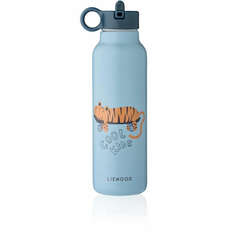 Liewood Trinkflasche Falk – 500 ml, Tiger/ Beach blue