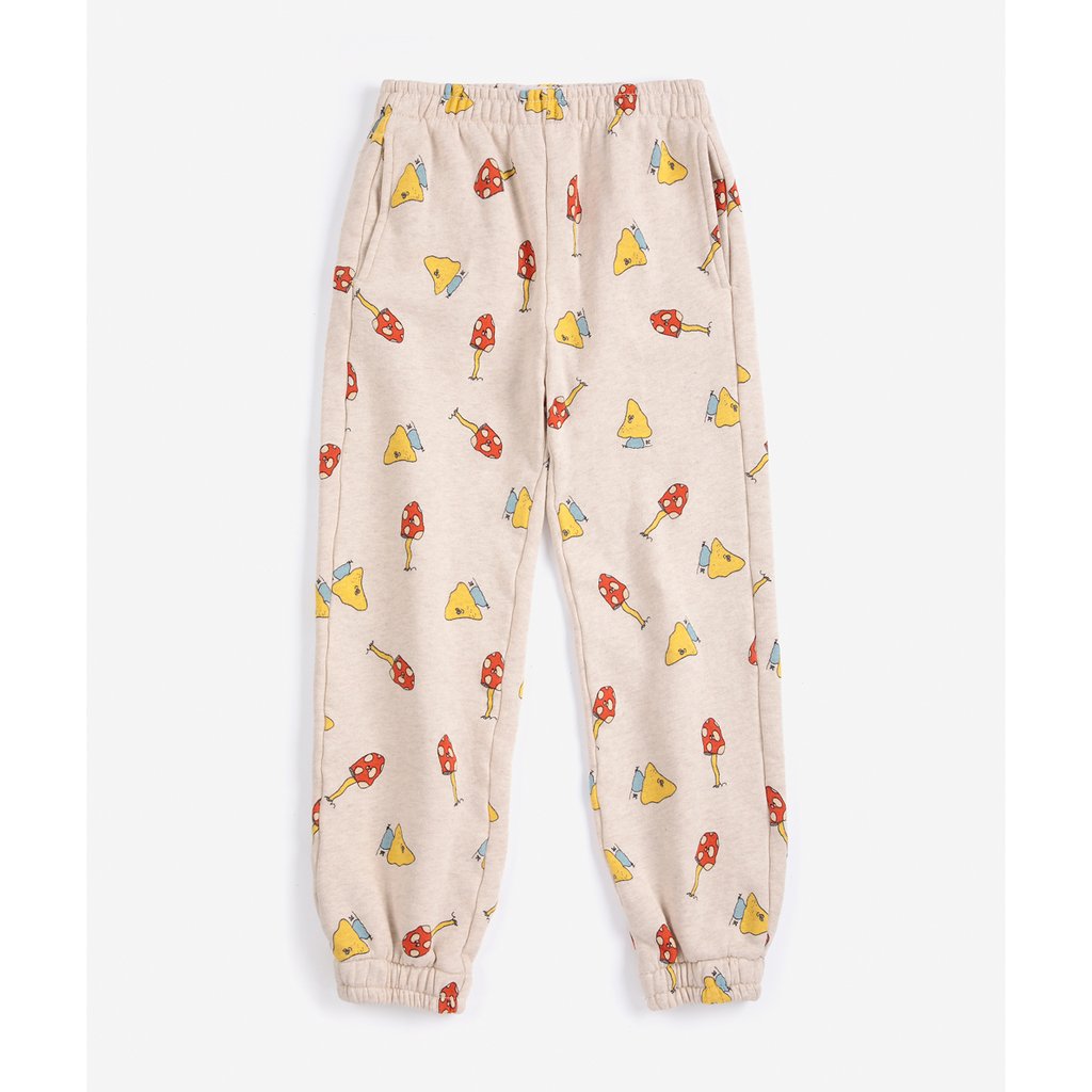 Bobo Choses Kids Jogginghose Mush Monster Duo all over, offwhite