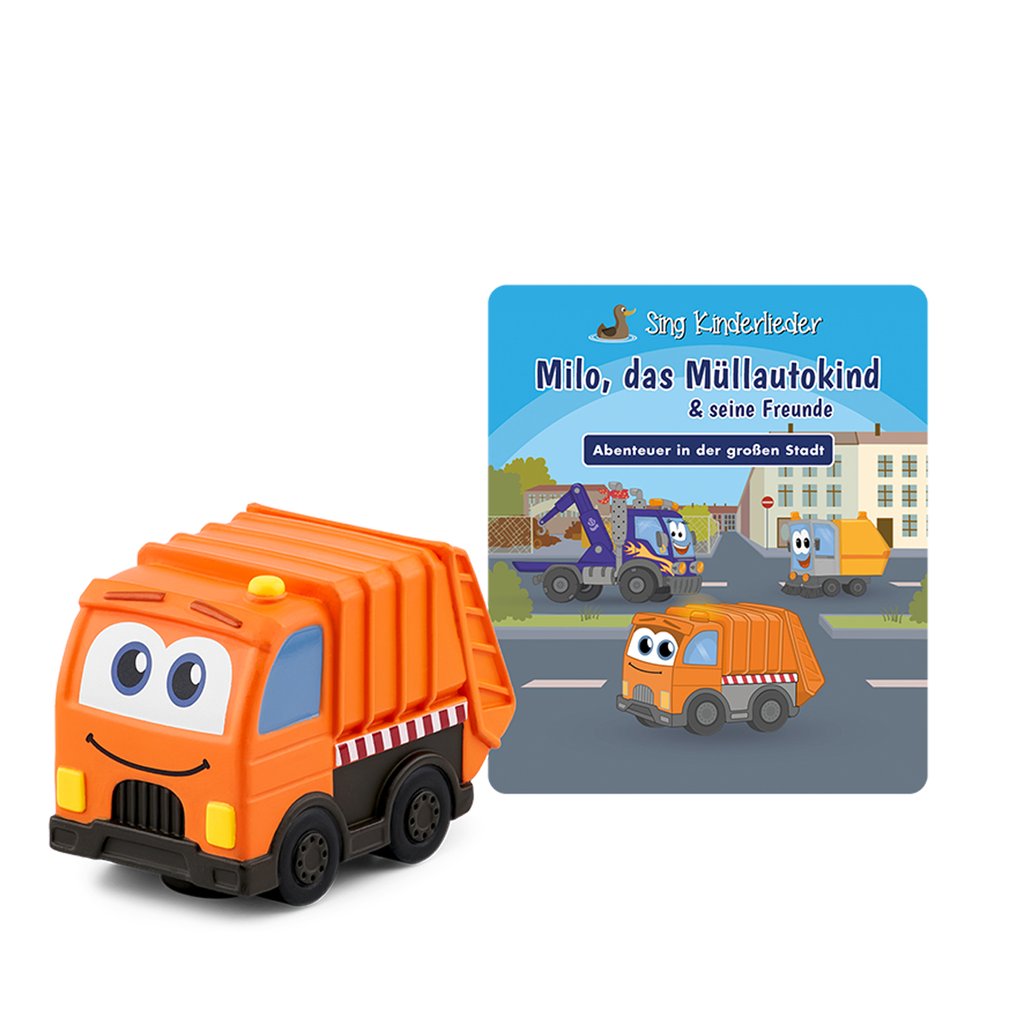 Tonies Tonie Sing Kinderlieder - Milo, das Müllauto-Kind & seine Freunde - Abenteuer in der großen Stadt