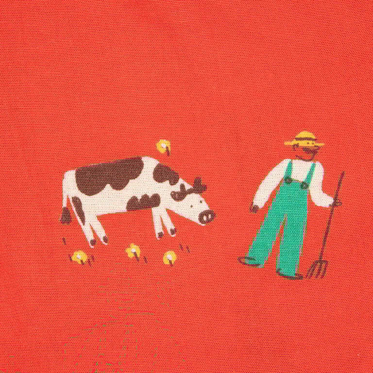 Bobo Choses Shorts Farm Adventure all over, red 1