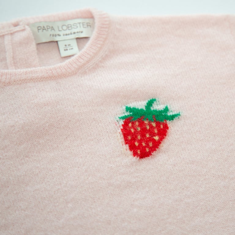 Papa Lobster Pullover Strawberry, rosé + mehrfarbig 1